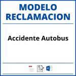 Modelo Reclamacion Accidente Autobus