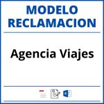 Modelo Reclamacion Agencia Viajes