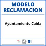 Modelo Reclamacion Ayuntamiento Caida