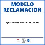 Modelo Reclamacion Ayuntamiento Por Caida En La Calle