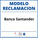 Modelo Reclamacion Banco Santander