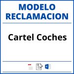 Modelo Reclamacion Cartel Coches