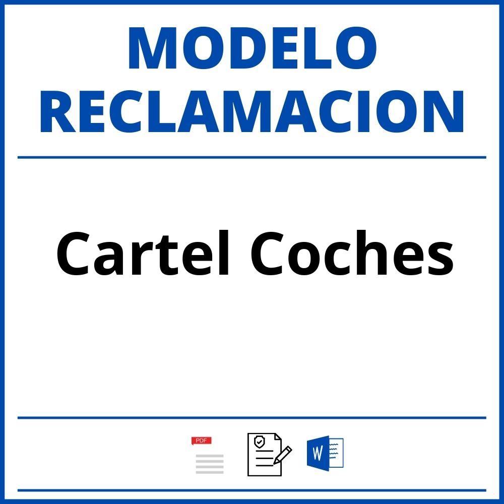 Modelo Reclamacion Cartel Coches