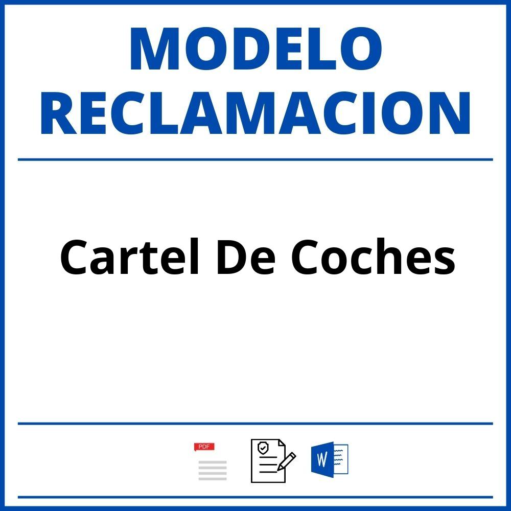 Modelo Reclamacion Cartel De Coches