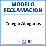 Modelo Reclamacion Colegio Abogados