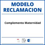 Modelo Reclamacion Complemento Maternidad