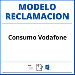 Modelo Reclamacion Consumo Vodafone