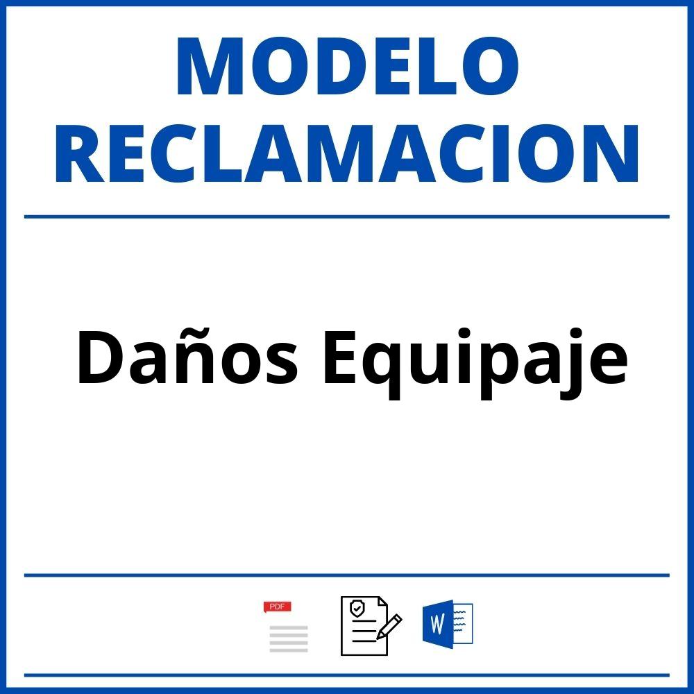 Modelo Reclamacion Daños Equipaje