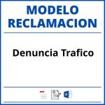 Modelo Reclamacion Denuncia Trafico