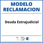 Modelo Reclamacion Deuda Extrajudicial