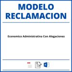 Modelo Reclamacion Economico Administrativa Con Alegaciones