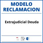 Modelo Reclamacion Extrajudicial Deuda