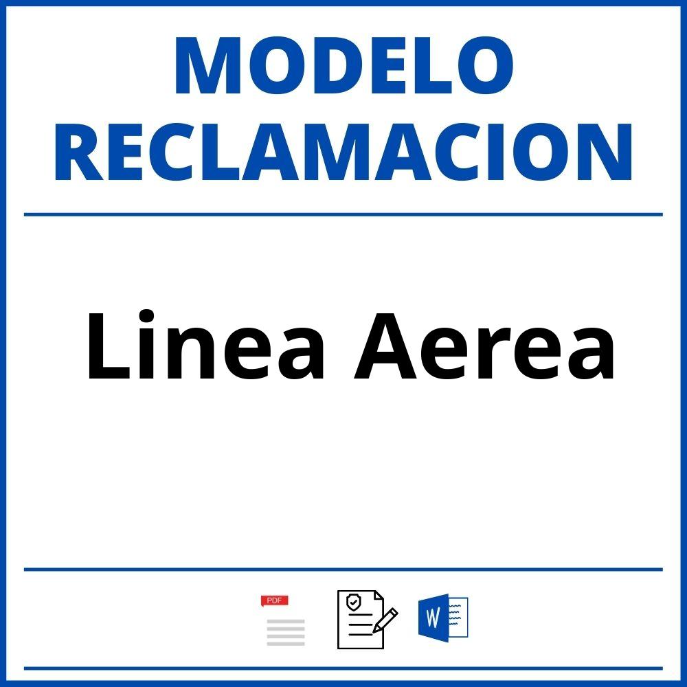 Modelo Reclamacion Linea Aerea