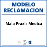 Modelo Reclamacion Mala Praxis Medica