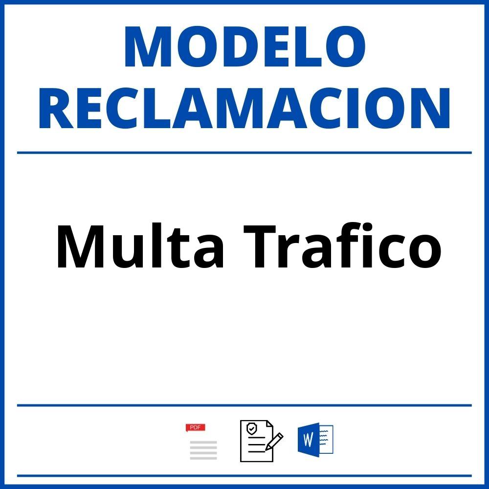 Modelo Reclamacion Multa Trafico