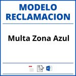 Modelo Reclamacion Multa Zona Azul