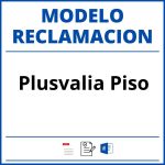 Modelo Reclamacion Plusvalia Piso