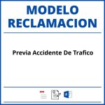 Modelo Reclamacion Previa Accidente De Trafico