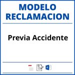 Modelo Reclamacion Previa Accidente