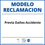 Modelo Reclamacion Previa Daños Accidente