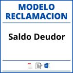 Modelo Reclamacion Saldo Deudor