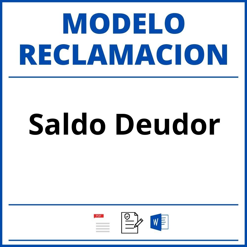 Modelo Reclamacion Saldo Deudor