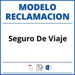 Modelo Reclamacion Seguro De Viaje