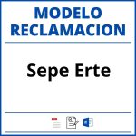 Modelo Reclamacion Sepe Erte