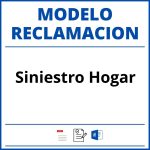 Modelo Reclamacion Siniestro Hogar