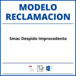 Modelo Reclamacion Smac Despido Improcedente