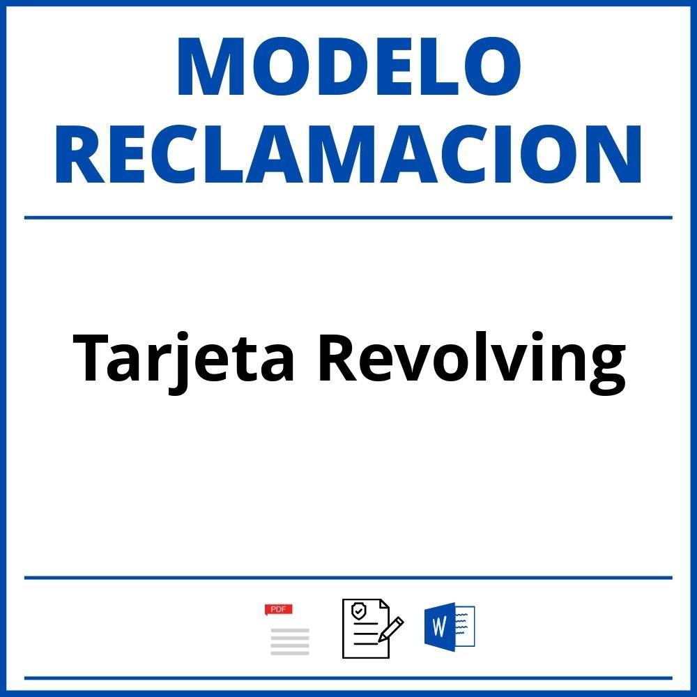 Modelo Reclamacion Tarjeta Revolving